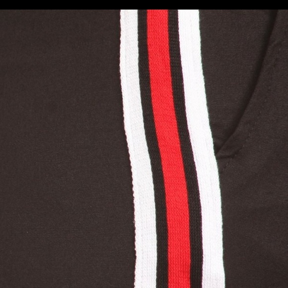 Black jogger, red/white sidestripe - Picture 4 of 7